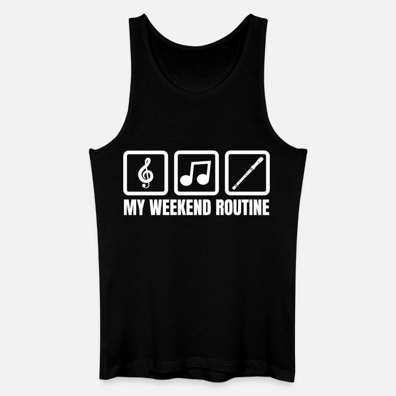 My Weekend Routine - Men’s Organic Tank Top - black