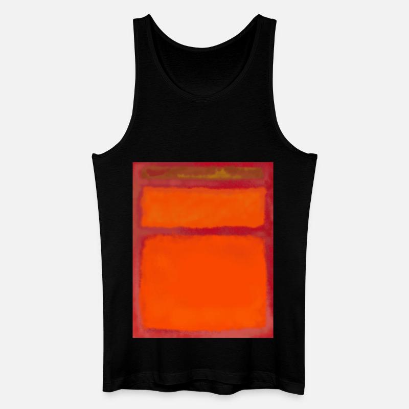 Rothko-Kunststil in digitalen Farben - Männer Bio Tank Top - Schwarz