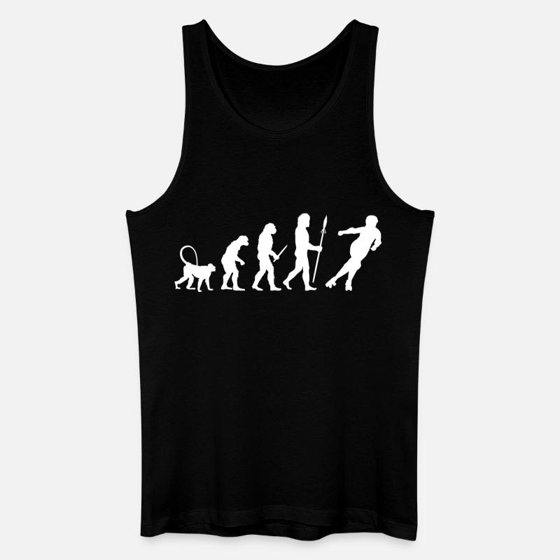 Entwicklung des Roller Derby - Männer Bio Tank Top - Schwarz