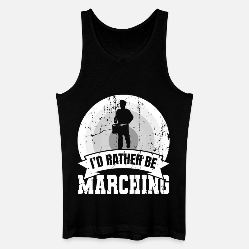 Lustiger Trommler Spruch - Männer Bio Tank Top - Schwarz