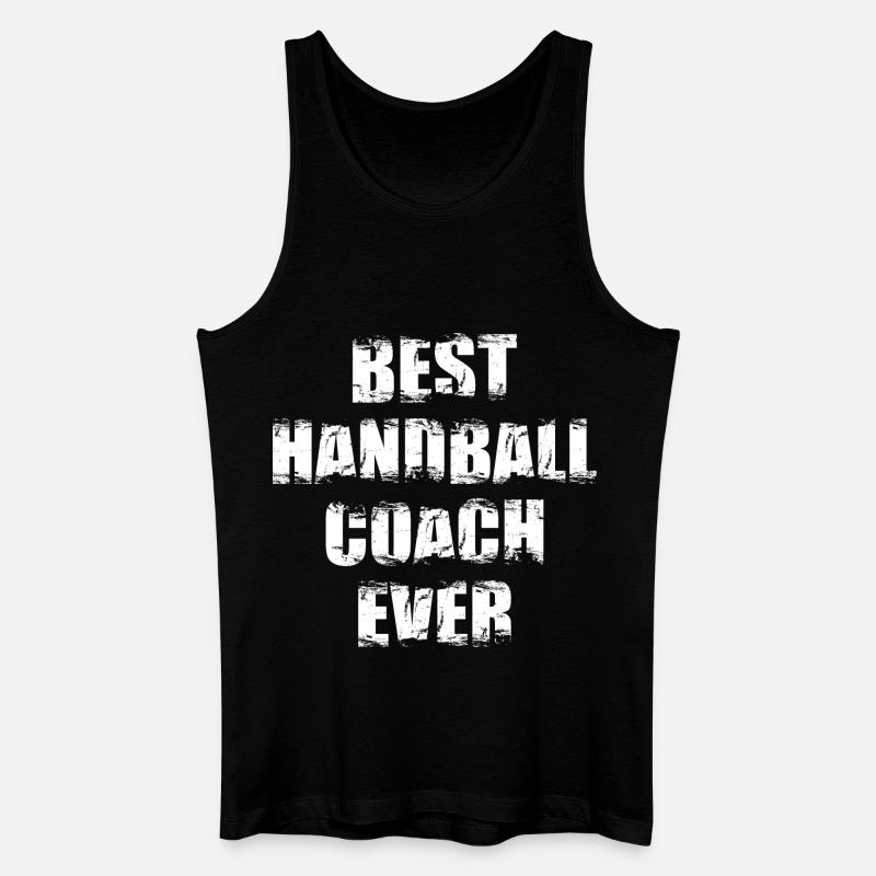 Handball Trainer - Männer Bio Tank Top - Schwarz