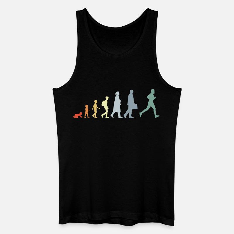 Évolution du coureur - Débardeur bio Homme - noir
