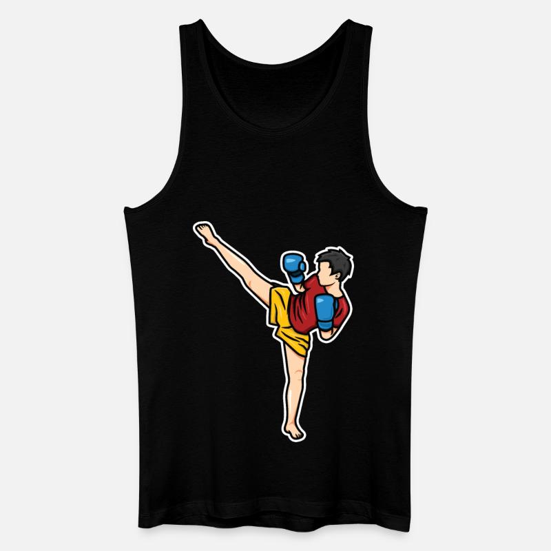 Kinder Kidboxen - Männer Bio Tank Top - Schwarz