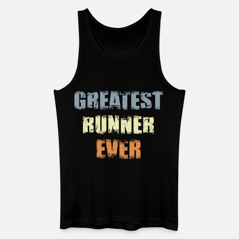 Bester Läufer aller Zeiten - Männer Bio Tank Top - Schwarz