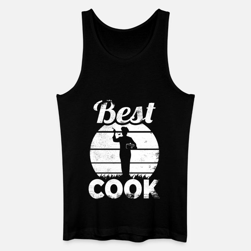 Bester Koch - Männer Bio Tank Top - Schwarz