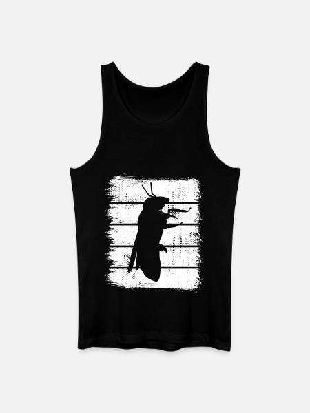 Bee Sketch - Men’s Organic Tank Top - black