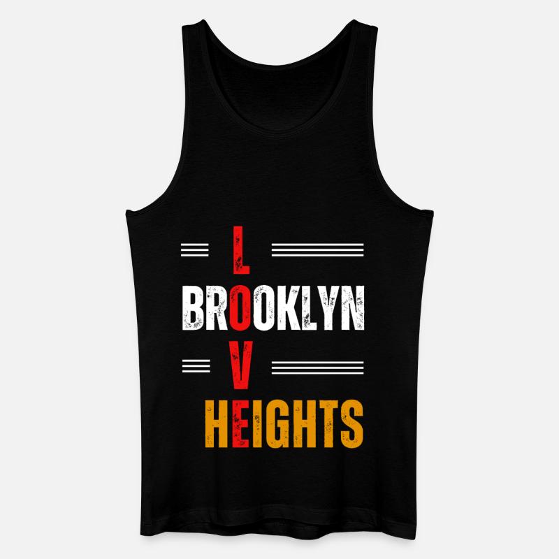 Liebe Brooklyn Heights - Männer Bio Tank Top - Schwarz