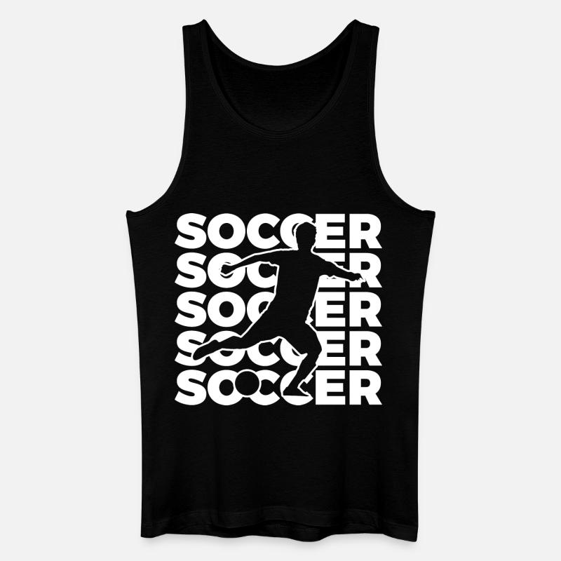 Fußballer - Männer Bio Tank Top - Schwarz