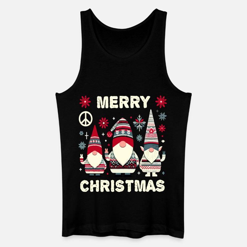 Wichtel Christmas Gnomes - Männer Bio Tank Top - Schwarz