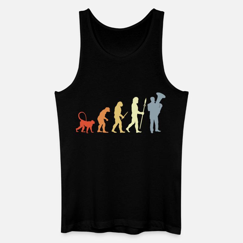 Tubist Evolution - Männer Bio Tank Top - Schwarz