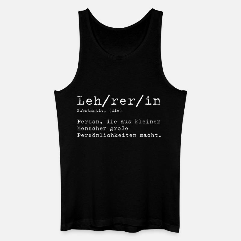 Lehrerin Definition - Männer Bio Tank Top - Schwarz