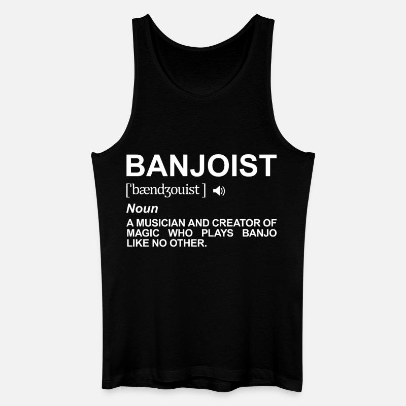 Banjospieler Definition - Männer Bio Tank Top - Schwarz