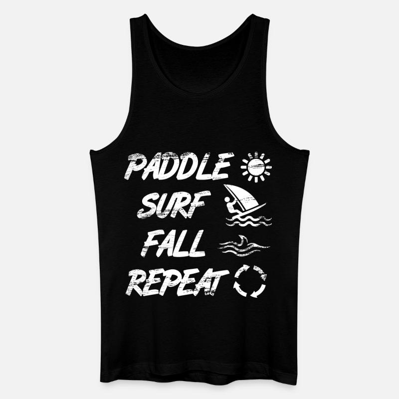 Windsurfer Spruch - Männer Bio Tank Top - Schwarz