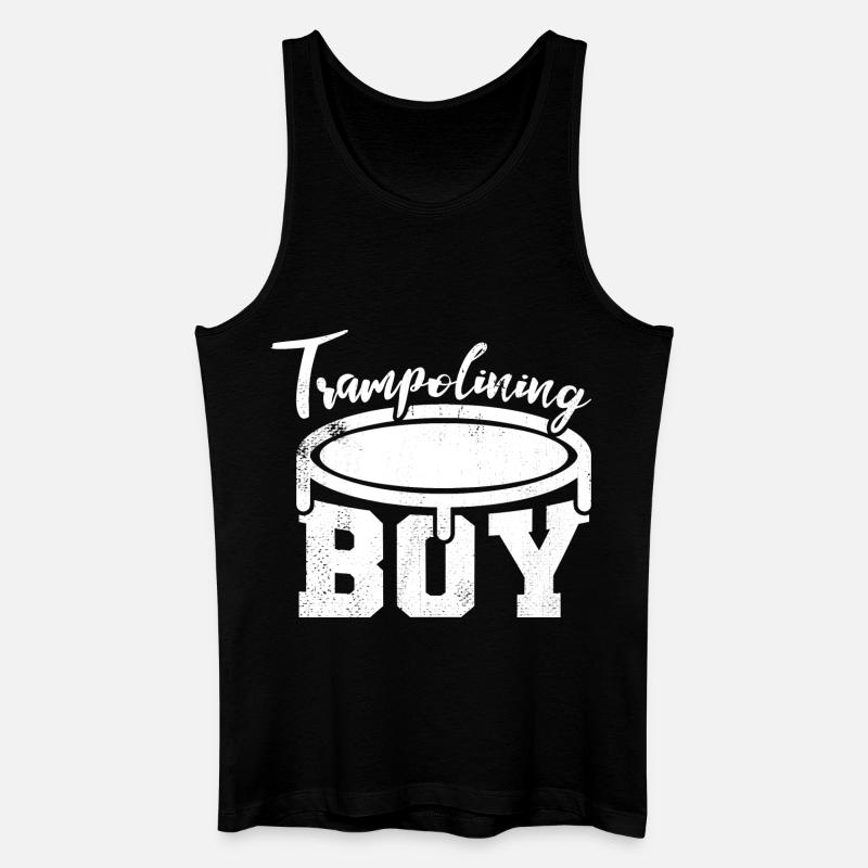 Trampolinspringer Junge - Männer Bio Tank Top - Schwarz