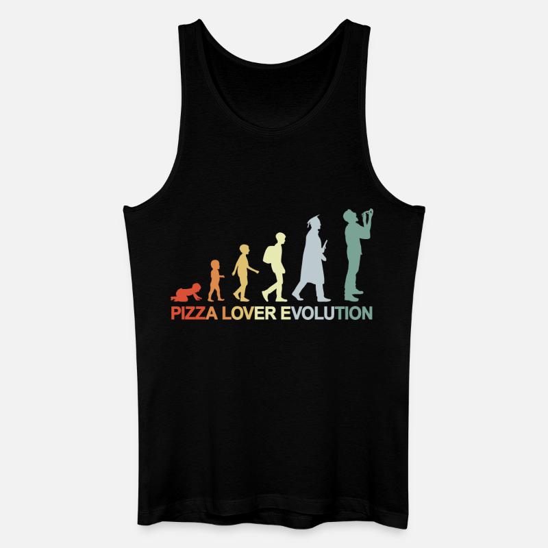 Entwicklung eines Pizzaliebhabers - Männer Bio Tank Top - Schwarz