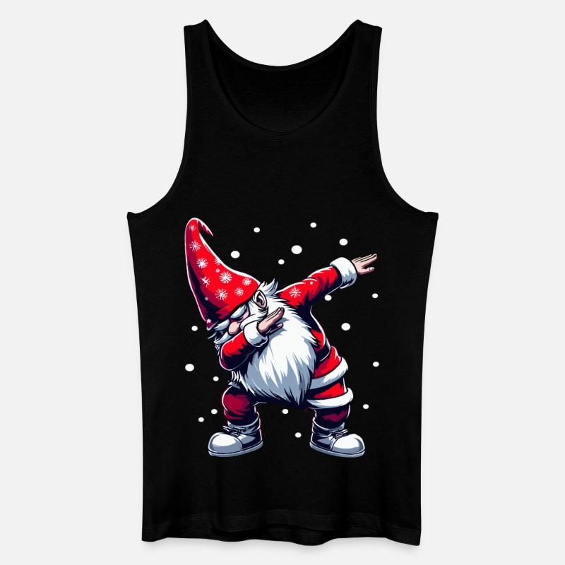 Dabbing Weihnachtsmann Dab Nikolaus - Männer Bio Tank Top - Schwarz