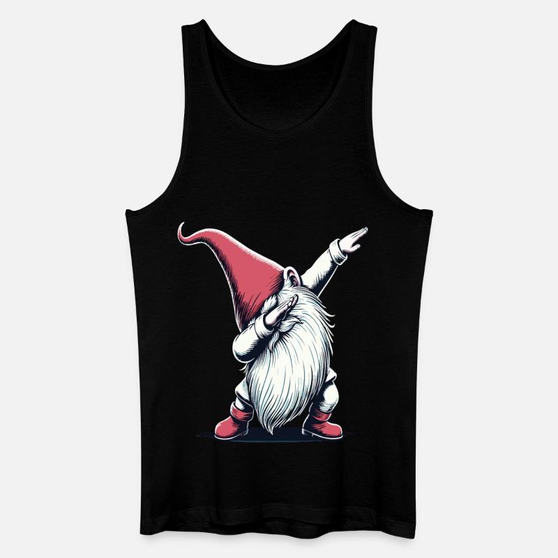 Dabbing Wichtel Dab Nikolaus - Männer Bio Tank Top - Schwarz