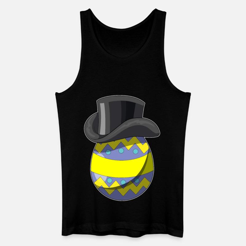Osterei Ostern Zauberer - Männer Bio Tank Top - Schwarz