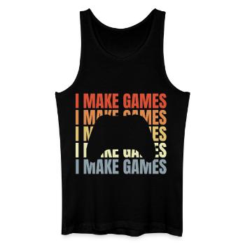 Game Developer Saying - Men’s Organic Tank Top - black - Front