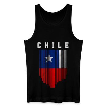Flagge von Chile - Männer Bio Tank Top - Schwarz - Vorne