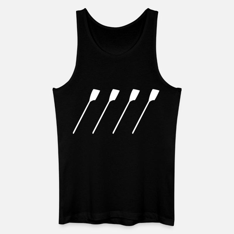 Ruderriemen - Männer Bio Tank Top - Schwarz