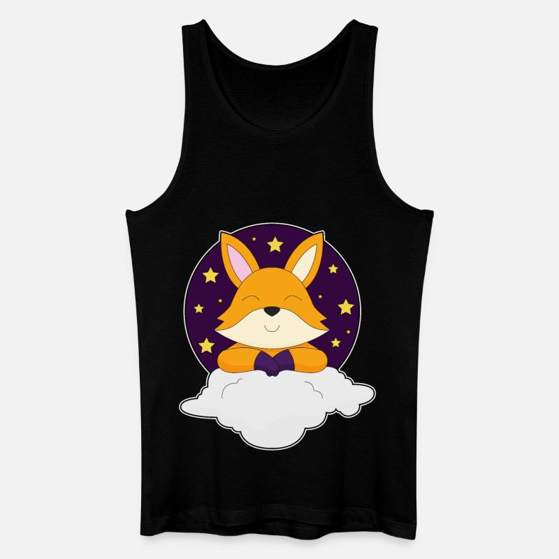 Fox Clouds - Men’s Organic Tank Top - black