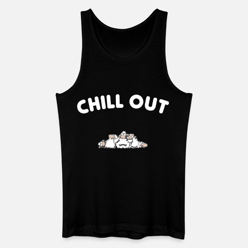 Chill out - Männer Bio Tank Top - Schwarz