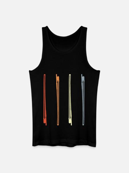 Violin Bow Drawing - Men’s Organic Tank Top - black