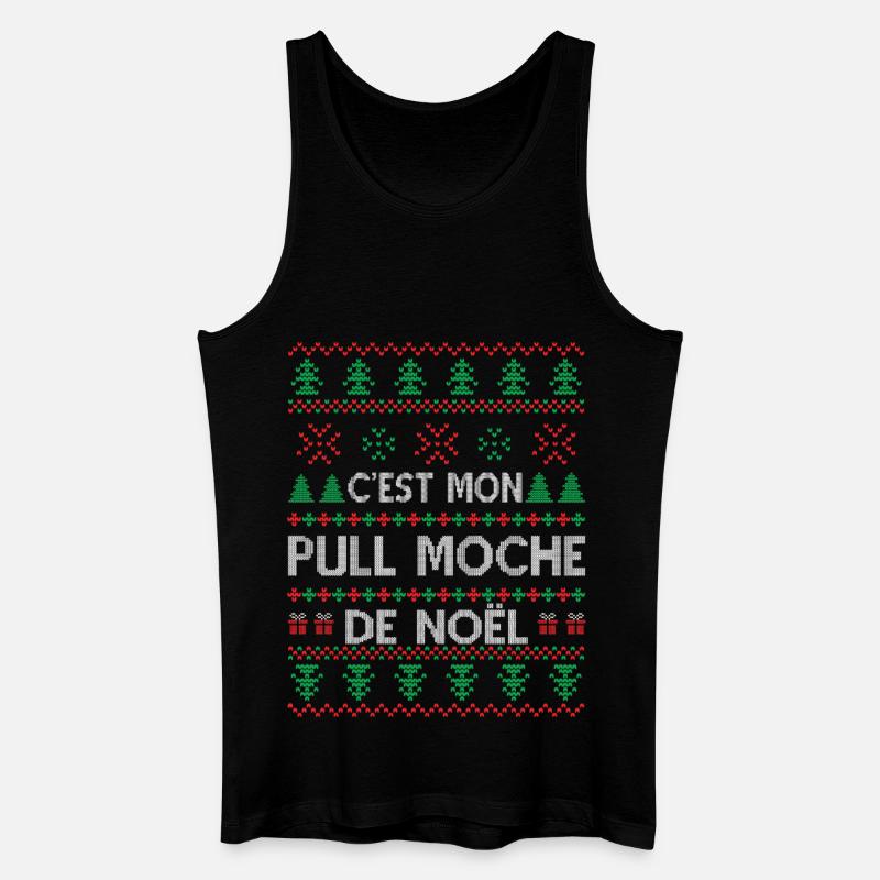 C'est Mon Pull Moche De Noël - Débardeur bio Homme - noir