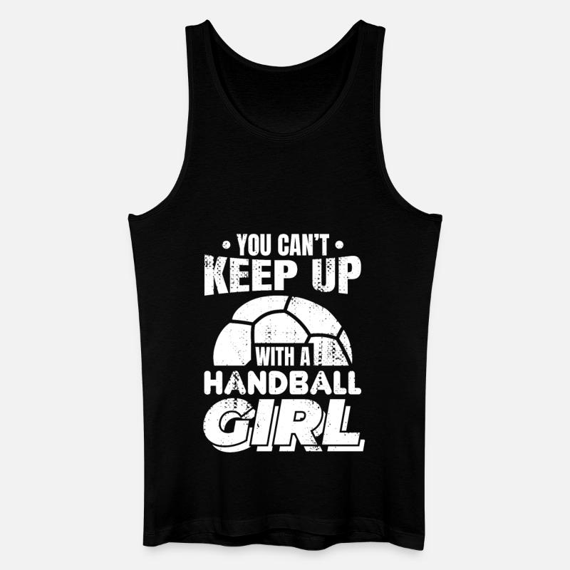 Handballer Mädchen - Männer Bio Tank Top - Schwarz