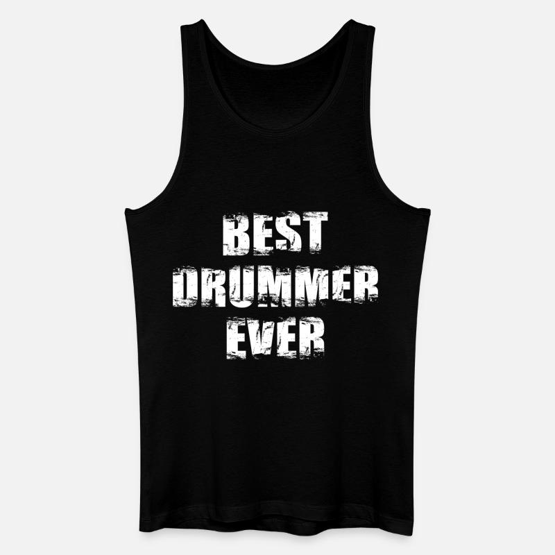 Bester Schlagzeuger aller Zeiten - Männer Bio Tank Top - Schwarz