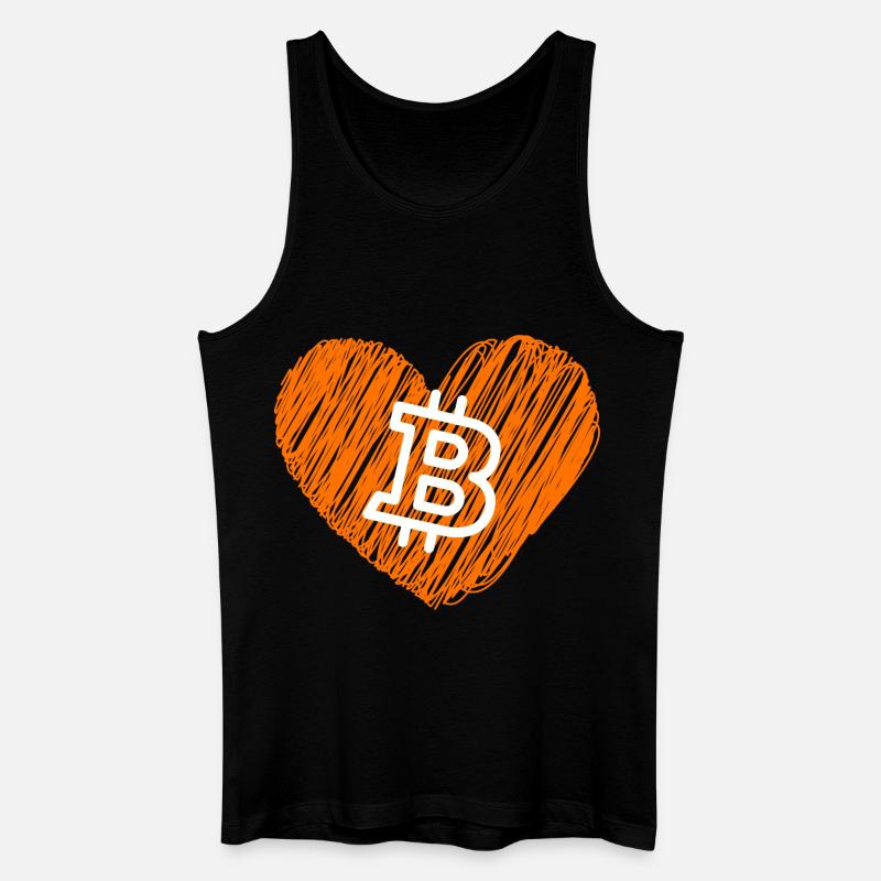 Bitcoin Crypto Cryptocurrency Splash - Männer Bio Tank Top - Schwarz