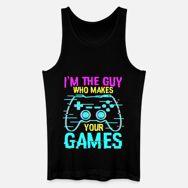 Spielprogrammierer Spruch - Männer Bio Tank Top - Schwarz
