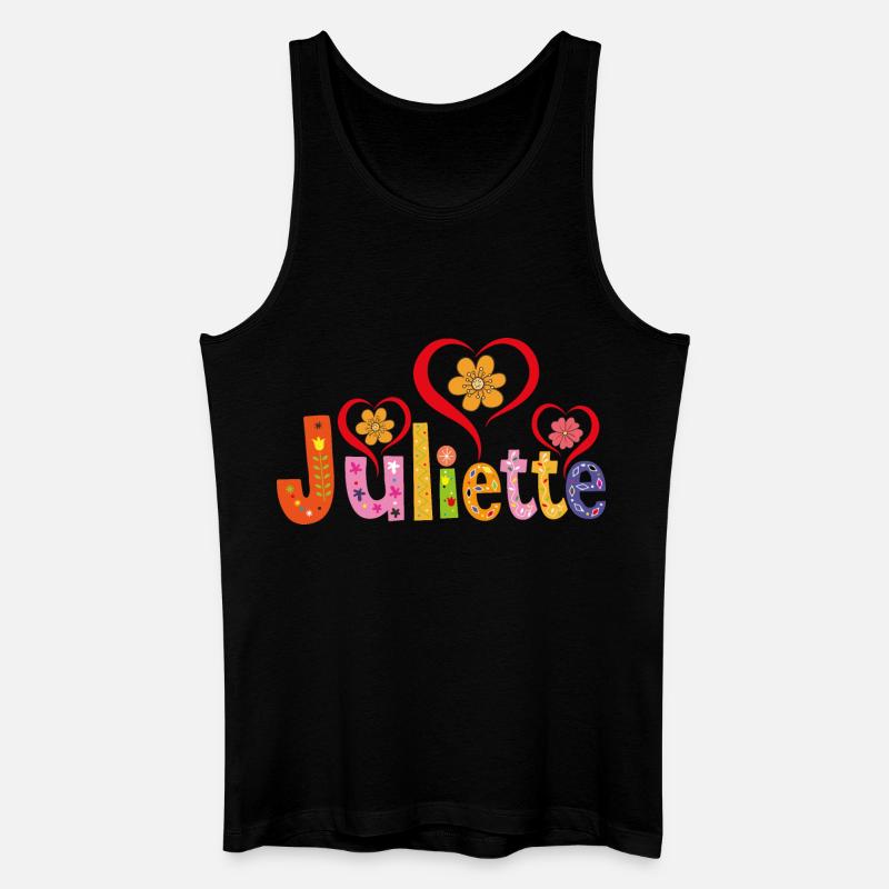 Personalisierter Juliette-Name - Männer Bio Tank Top - Schwarz