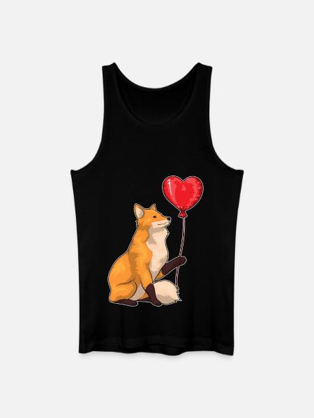 Fox Balloon - Men’s Organic Tank Top - black