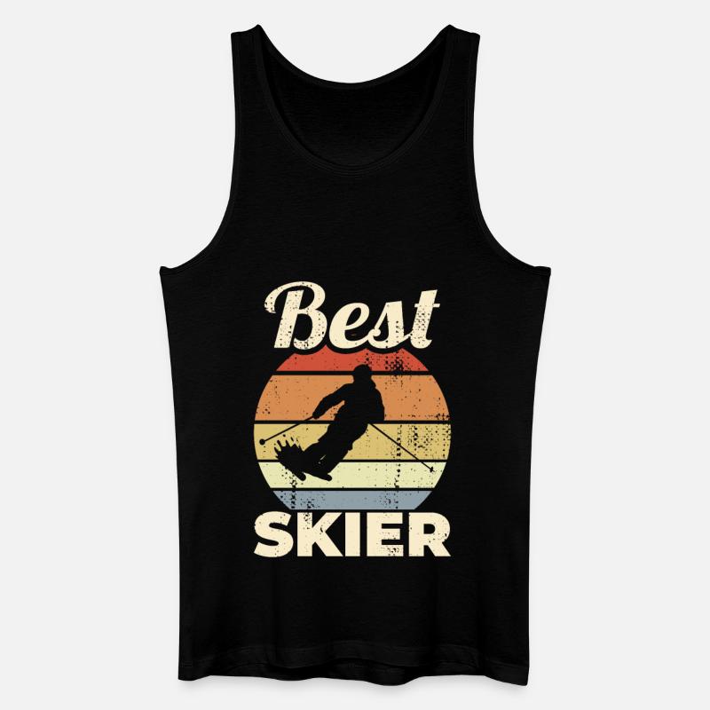 Best Skier - Männer Bio Tank Top - Schwarz
