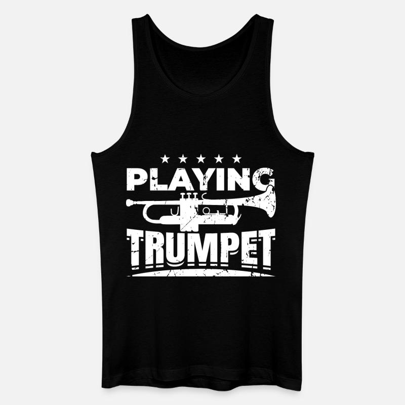 Trompete spielen - Männer Bio Tank Top - Schwarz