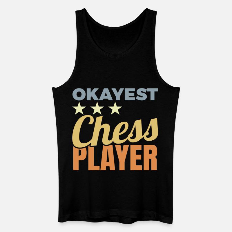 Durchschnittlicher Schachspieler - Männer Bio Tank Top - Schwarz