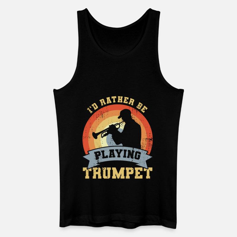 Trompeter Spruch - Männer Bio Tank Top - Schwarz