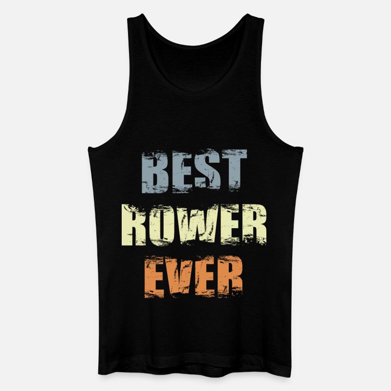 Bester Ruderer - Männer Bio Tank Top - Schwarz