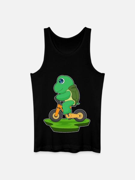 Turtle Bicycle - Men’s Organic Tank Top - black