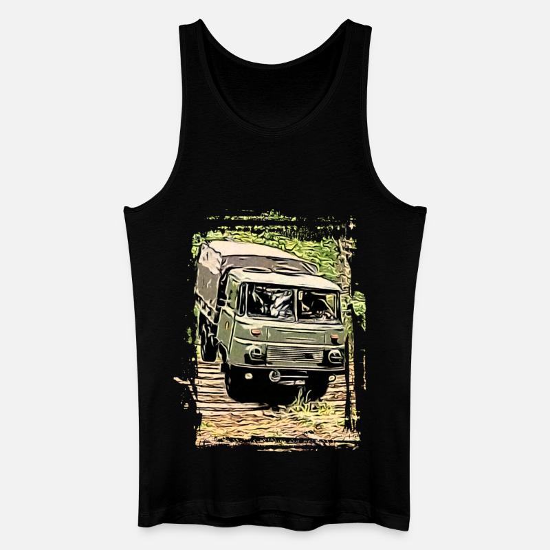 Robur LO 2002 - Männer Bio Tank Top - Schwarz