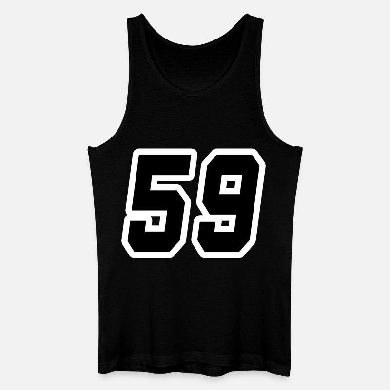 Nummer neunundfünfzig 59 - Männer Bio Tank Top - Schwarz