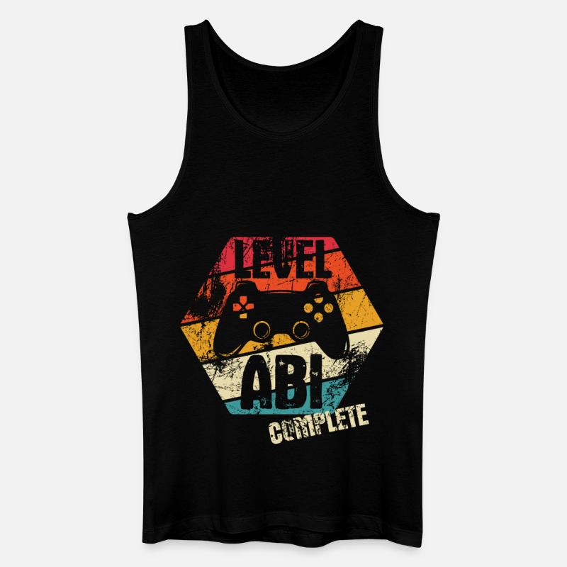 ABI - Level complete - Controller - Gamer - Männer Bio Tank Top - Schwarz