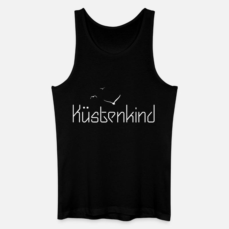 Küstenkind - Männer Bio Tank Top - Schwarz