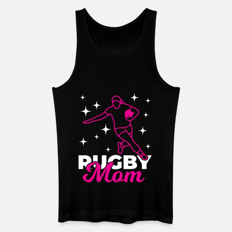 Rugby Mutter - Männer Bio Tank Top - Schwarz