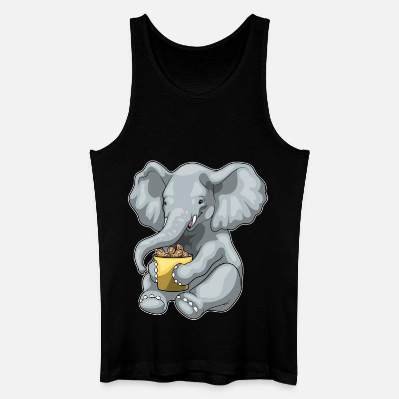 Elephant Peanuts - Men’s Organic Tank Top - black