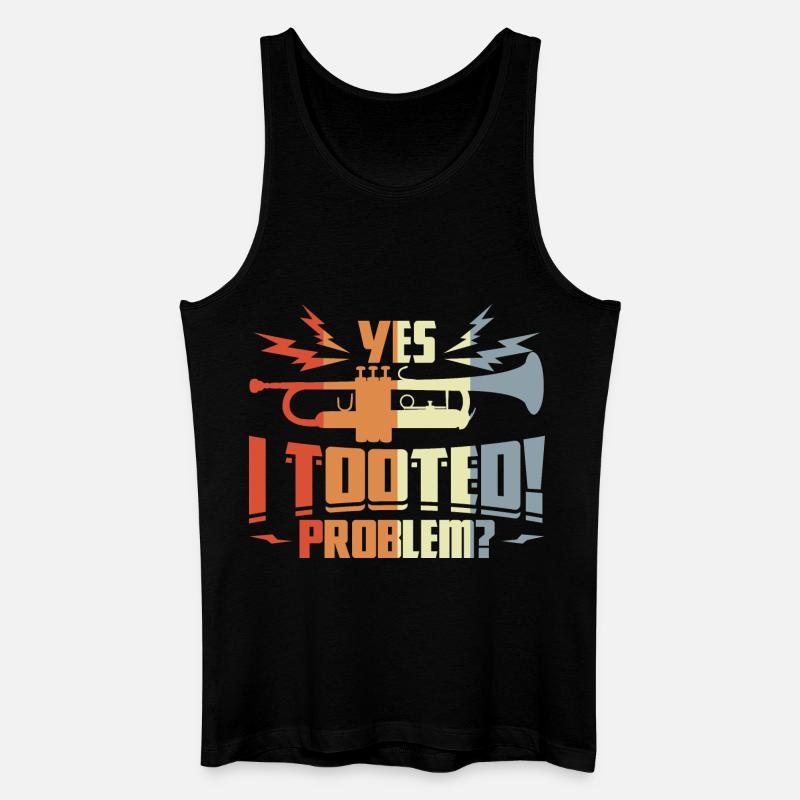 Zitat Trompeter - Männer Bio Tank Top - Schwarz