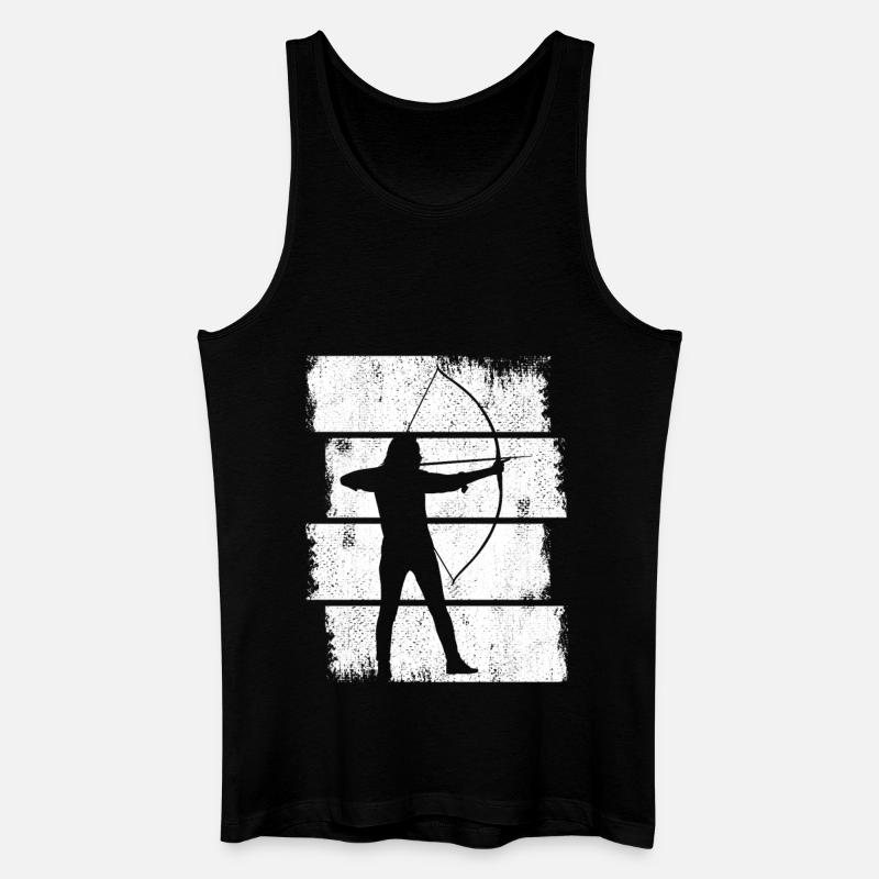 Bogenschütze - Männer Bio Tank Top - Schwarz