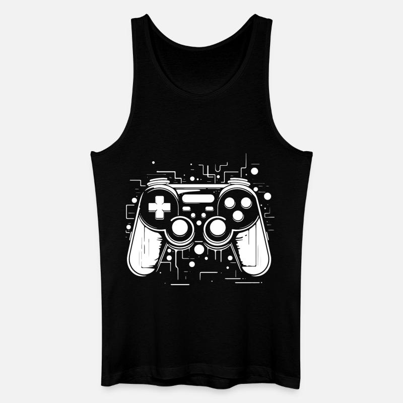 Game Controller - Männer Bio Tank Top - Schwarz